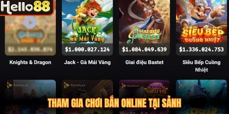 Tham gia chơi bắn cá online hấp dẫn tại hello 88